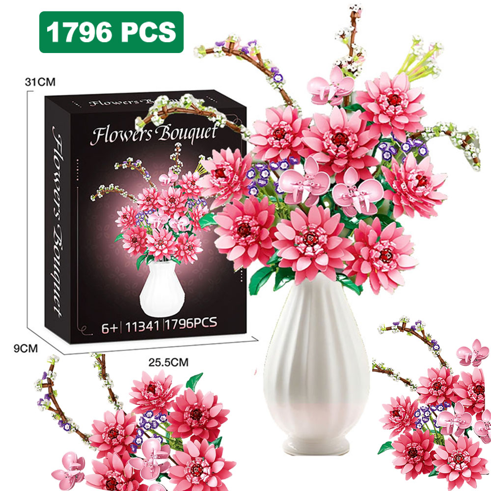 Lego Set Creator - City Bunch of Flowers Building Blocks
